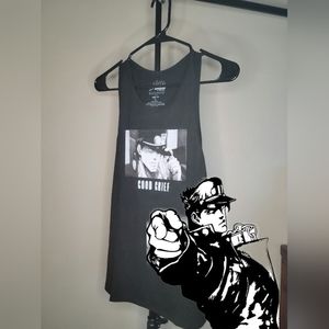 Hot Topic JJBA Jojo's Bizarre Adventure Tank Top Yare Yare Good Grief Meme